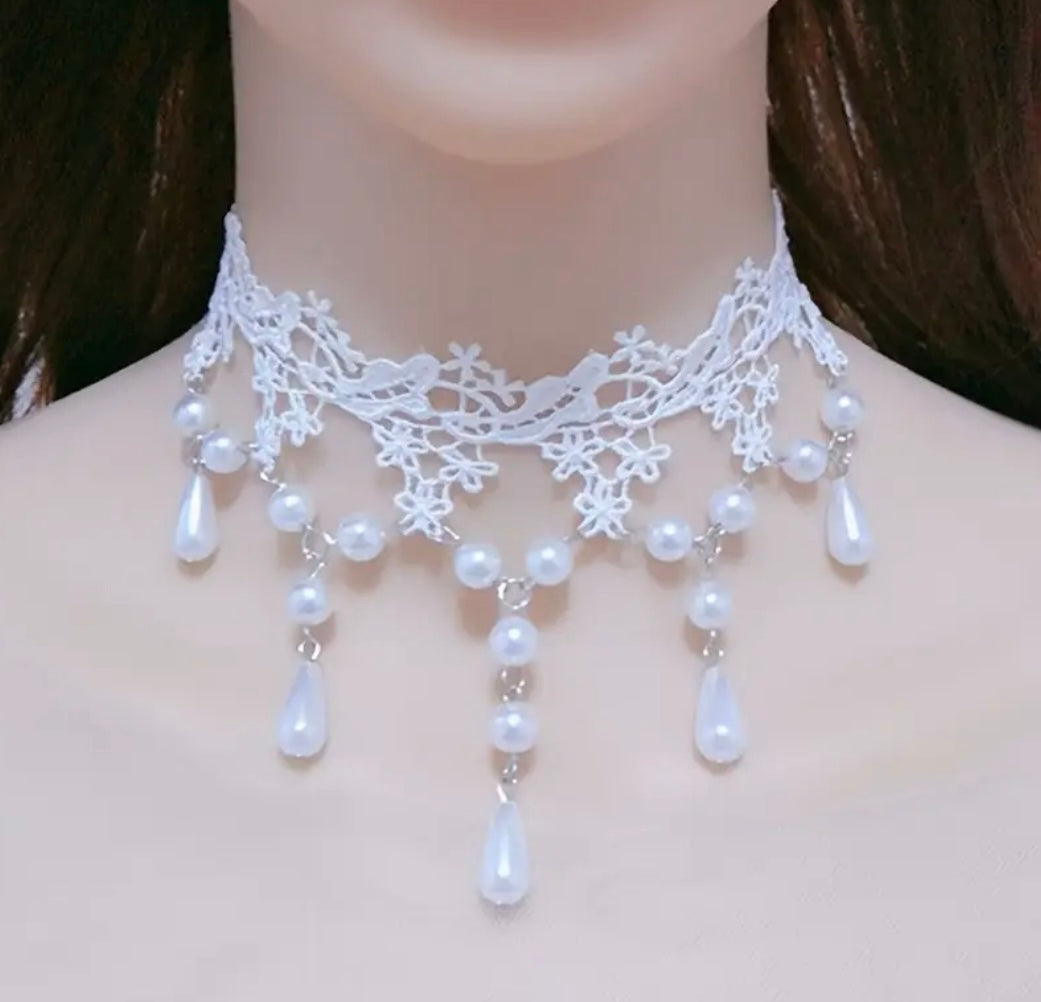 CHOKER BLANCO PERLAS