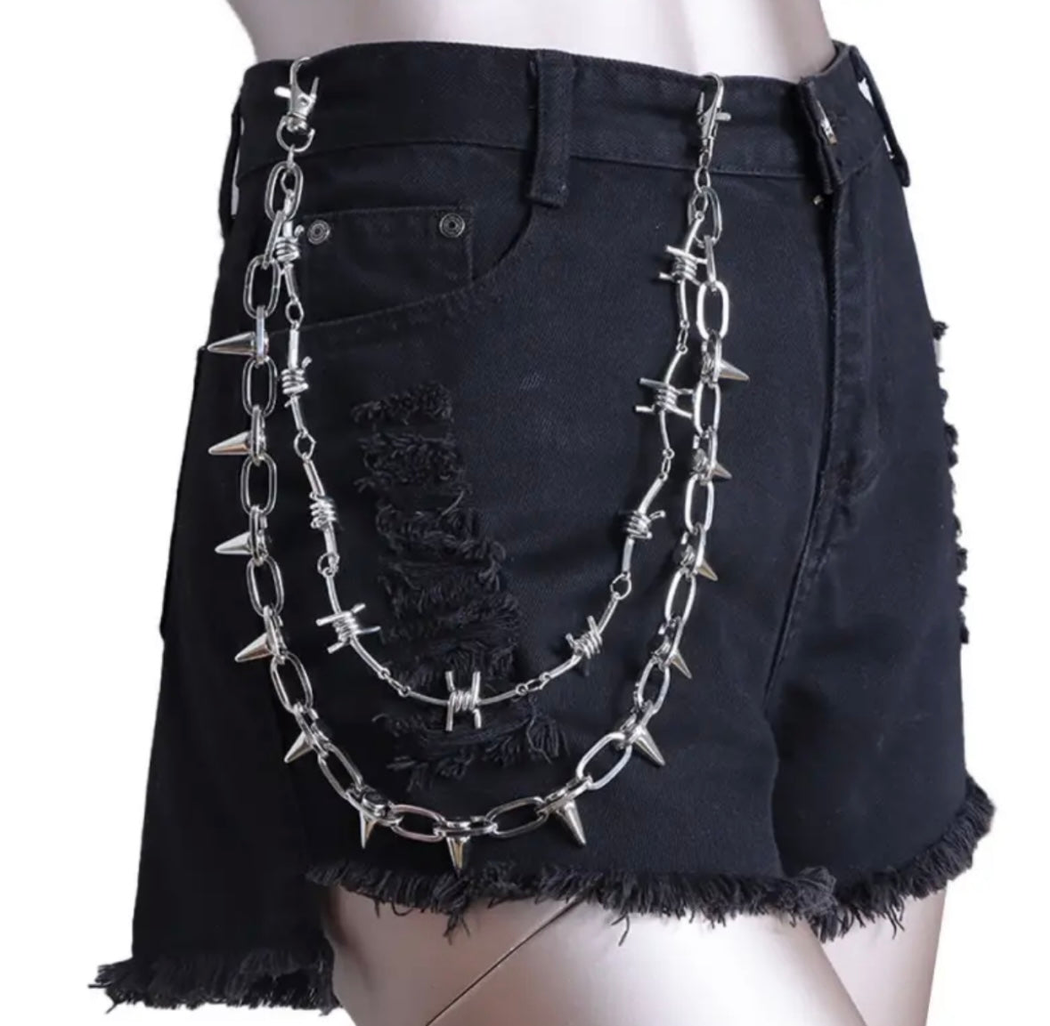 CADENA PARA PANTALÓN PÚAS ESPINAS