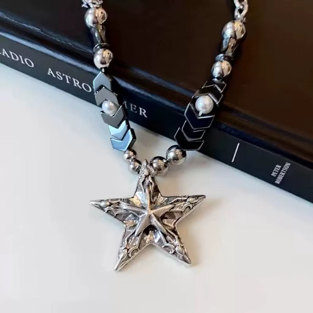COLLAR ESTRELLA PERLAS