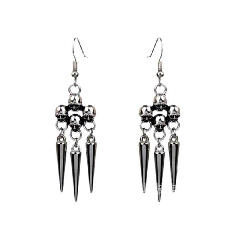 ARETES CALAVERA 3 CABEZAS
