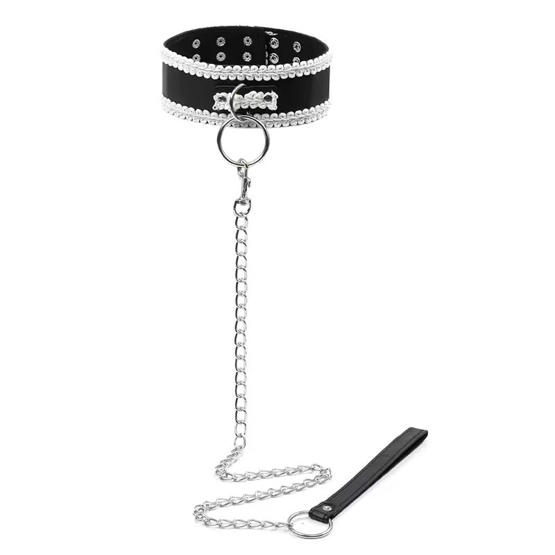 COLLAR CON CORREA ENCAJE