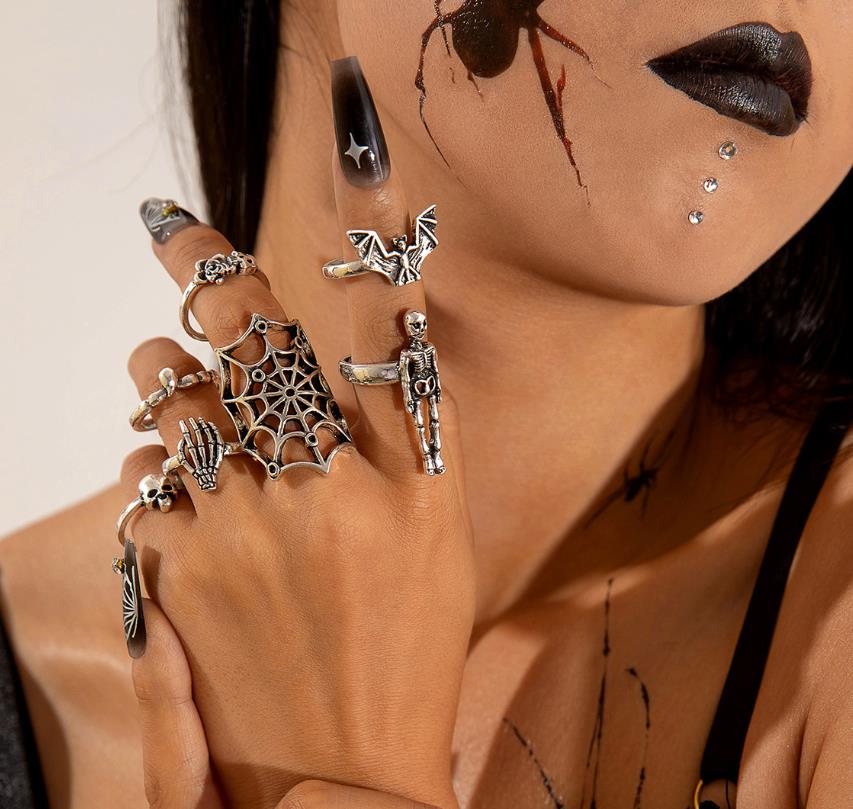 PACK 8 ANILLO CALAVERA