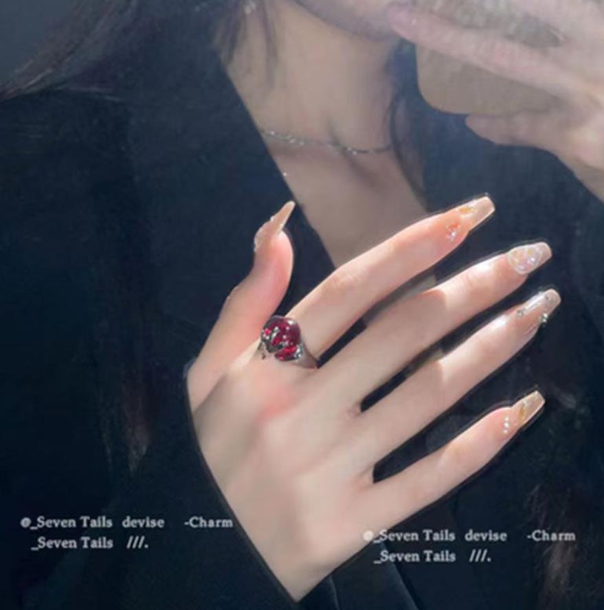 PACK 2 ANILLOS PERLA ROJA