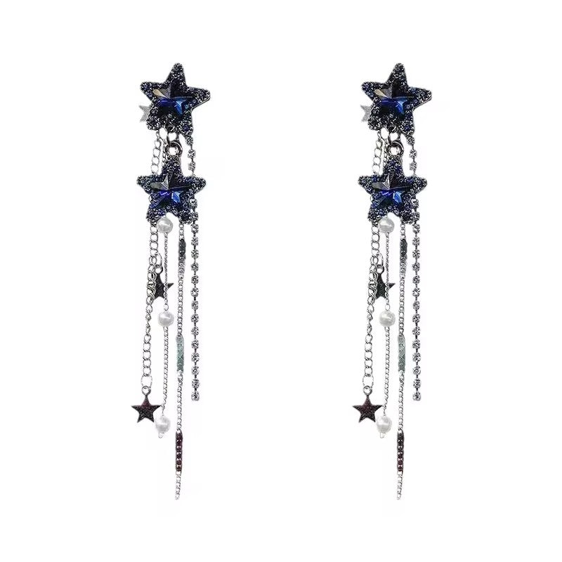 ARETES ESTRELLAS AZULES