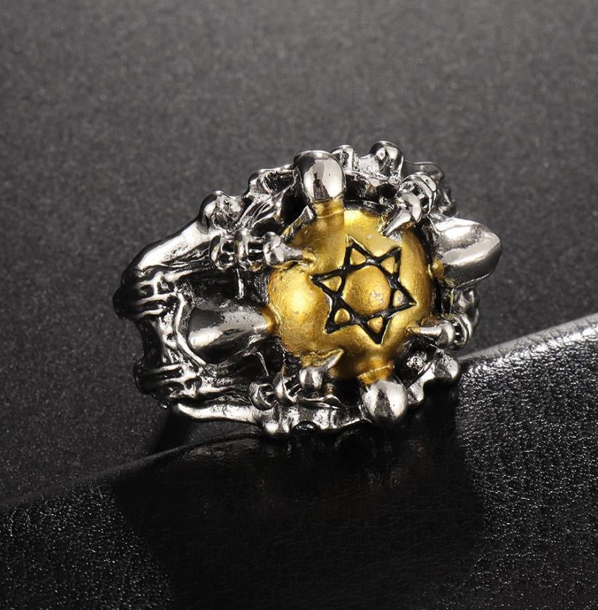 ANILLO ESTRELLA DE 6 PUNTAS