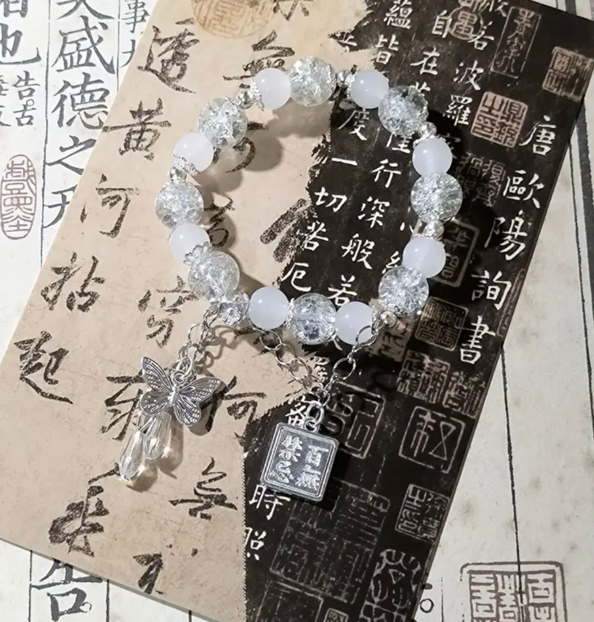 PULSERA MARIPOSA BLANCA