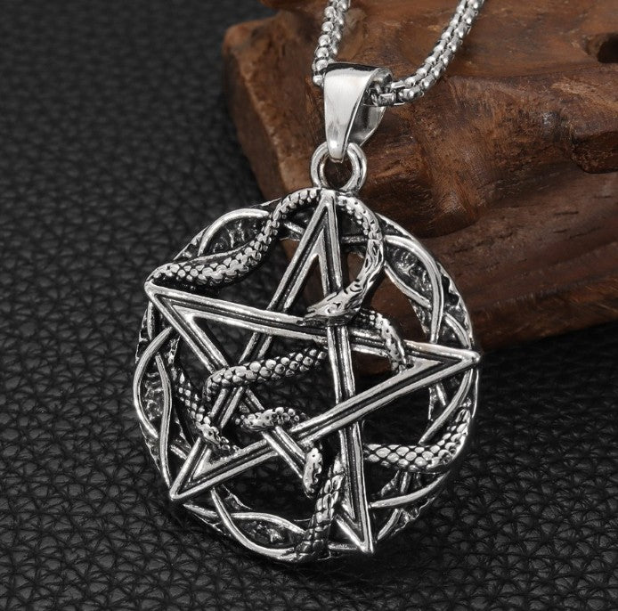 COLLAR PENTAGRAMA SERPIENTE