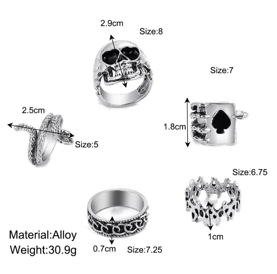 PACK 5 ANILLOS