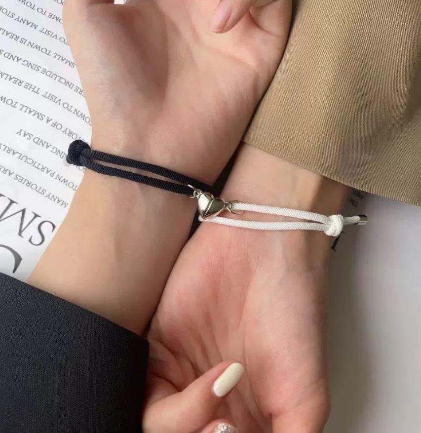 PULSERAS PARA COMPARTIR CORAZÓN IMANTADO