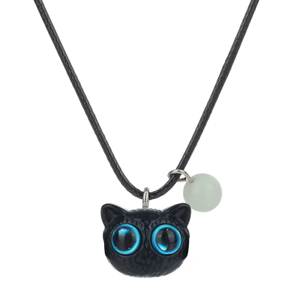 COLLARES DE GATITO BRILLOSO PARA COMPARTIR EN PAREJA