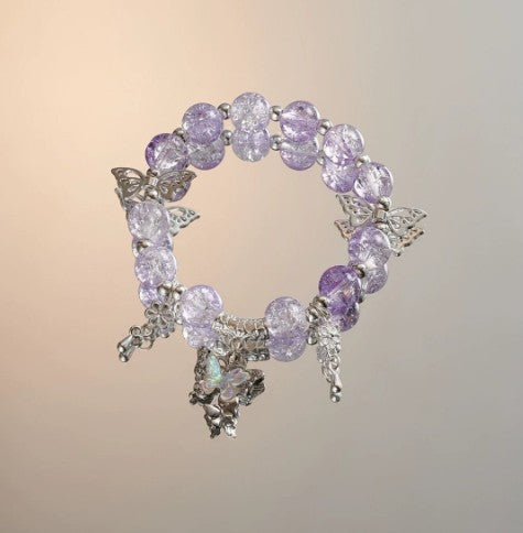 PULSERA MARIPOSA MORADA
