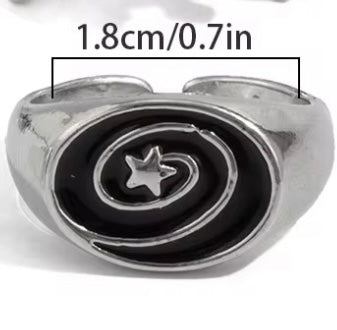 ANILLO STAR BLACK