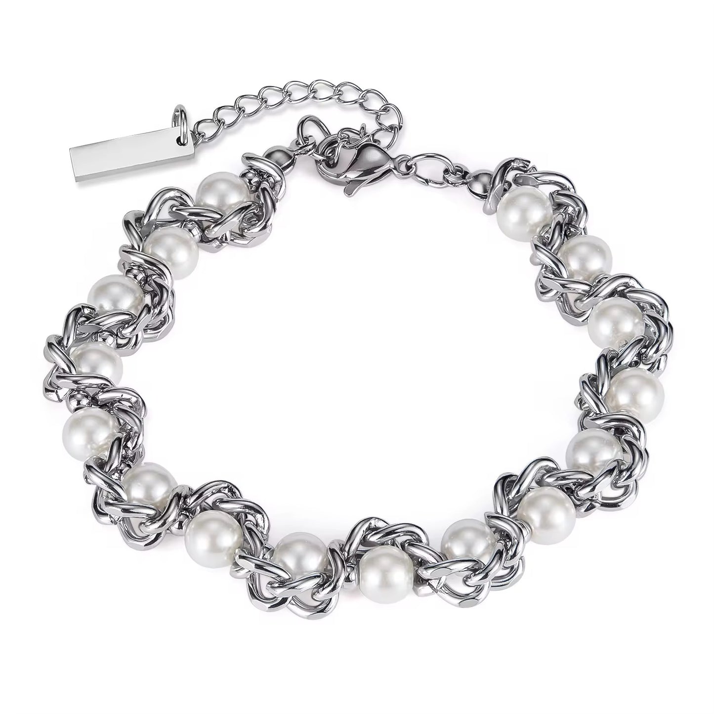 PULSERA PERLAS CADENA