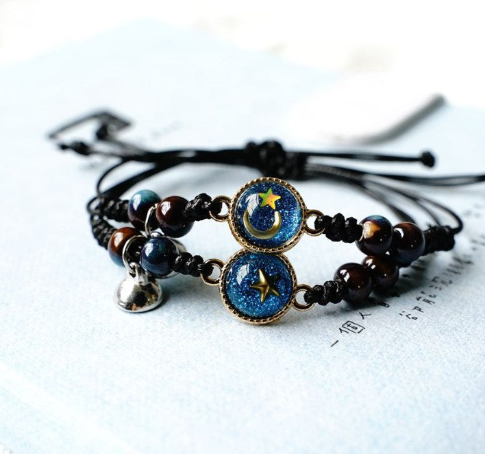 PULSERA PARA COMPARTIR ESTRELLAS Y LUNA