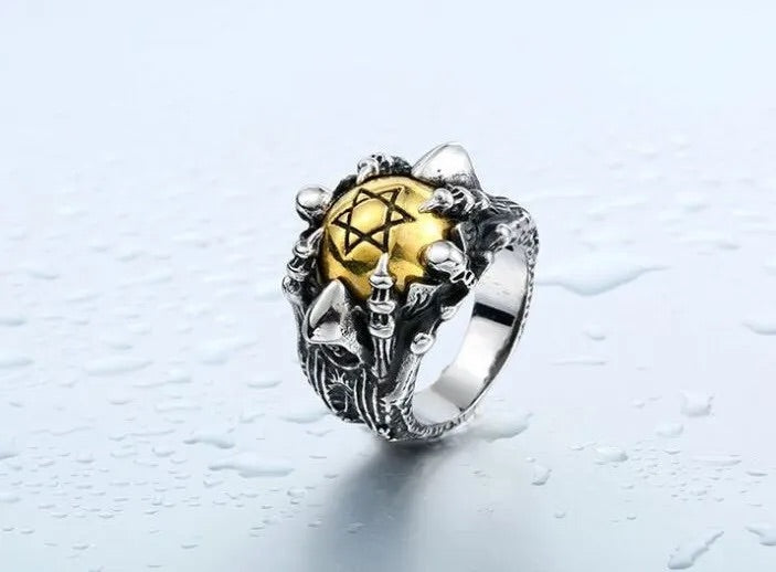 ANILLO ESTRELLA DE 6 PUNTAS