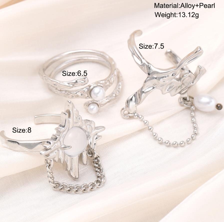 TRÍO ANILLOS PERLAS