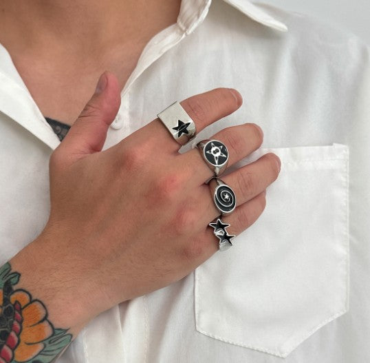 PACK 4 ANILLOS ESTRELLAS