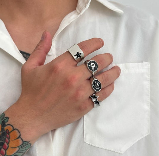PACK 4 ANILLOS ESTRELLAS