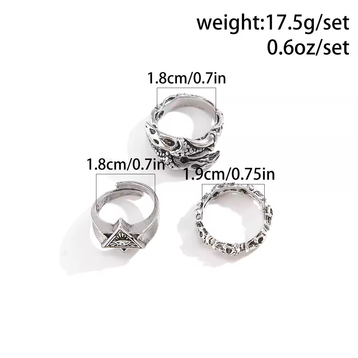 PACK 3 ANILLOS ETERNAL