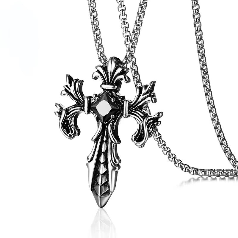 COLLAR CRUZ PIEDRA