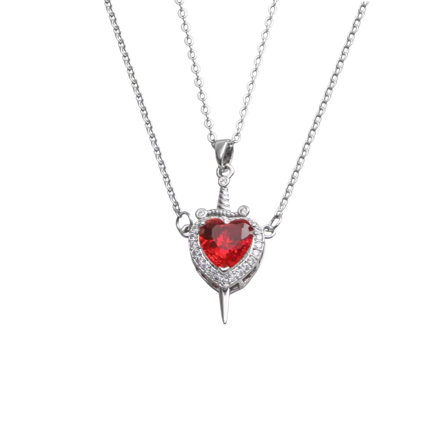 COLLAR ESPADA Y CORAZÓN