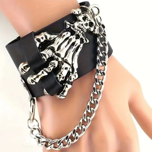 PULSERA MANO CALAVERA