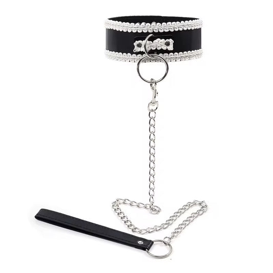 COLLAR CON CORREA ENCAJE