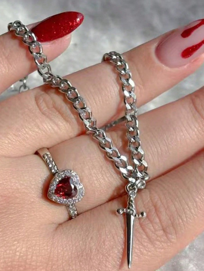 ANILLO Y PULSERA ESPADA PARA COMPARTIR