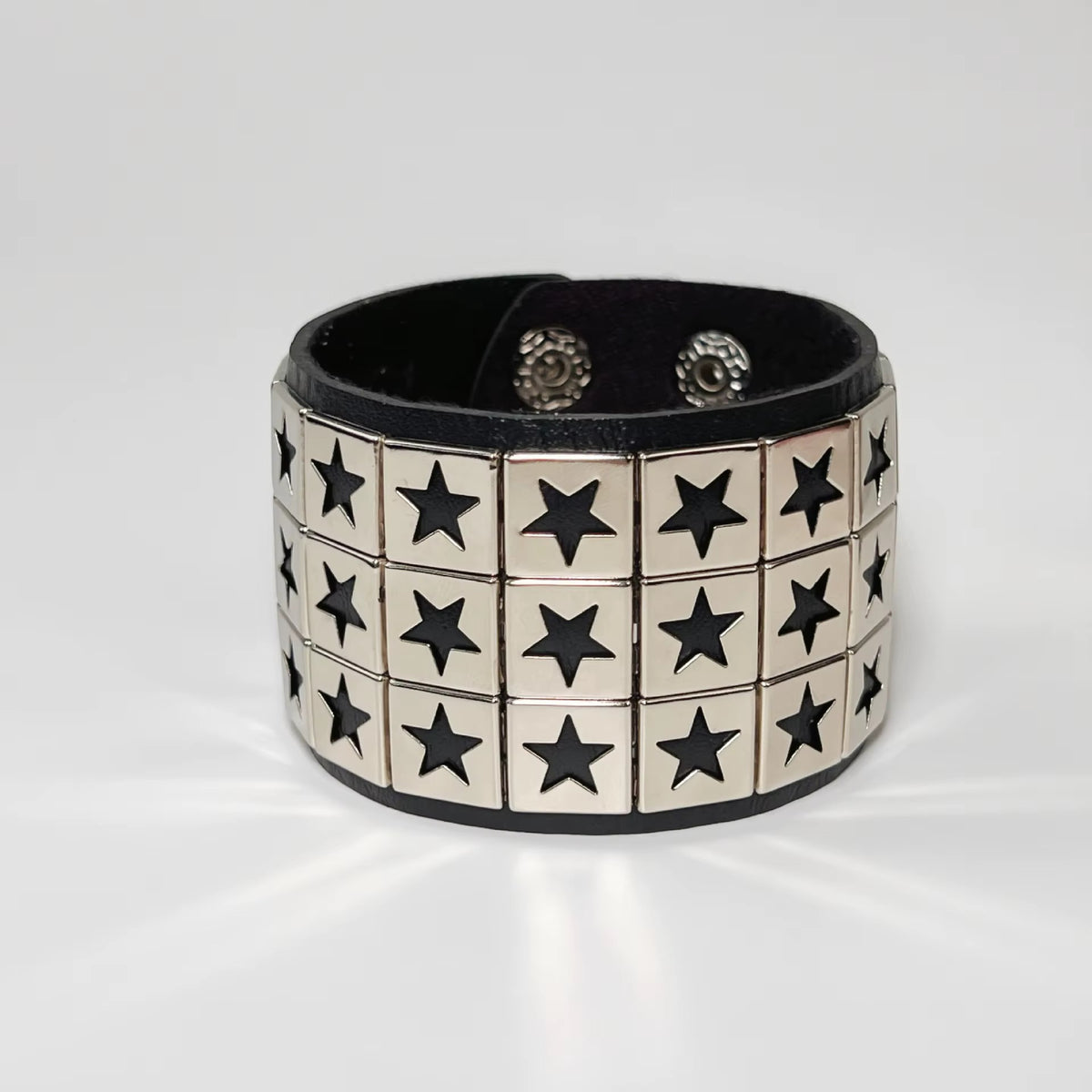 PULSERA DARK ESTRELLAS TRIPLES