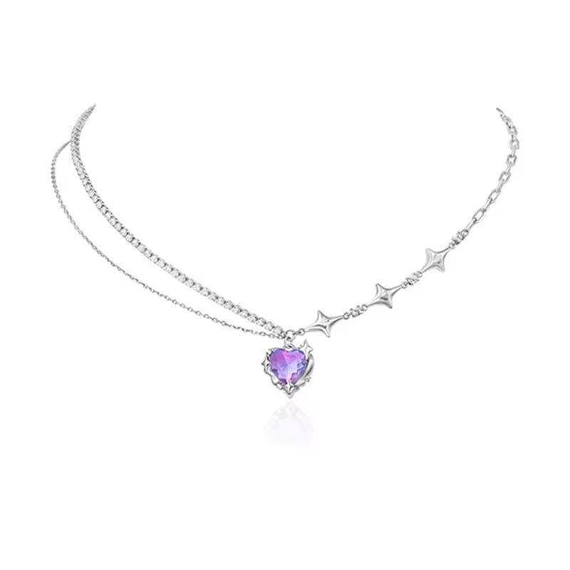 COLLAR CORAZON PERLAS
