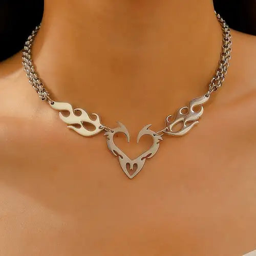 PULSERA CORAZÓN FUEGO