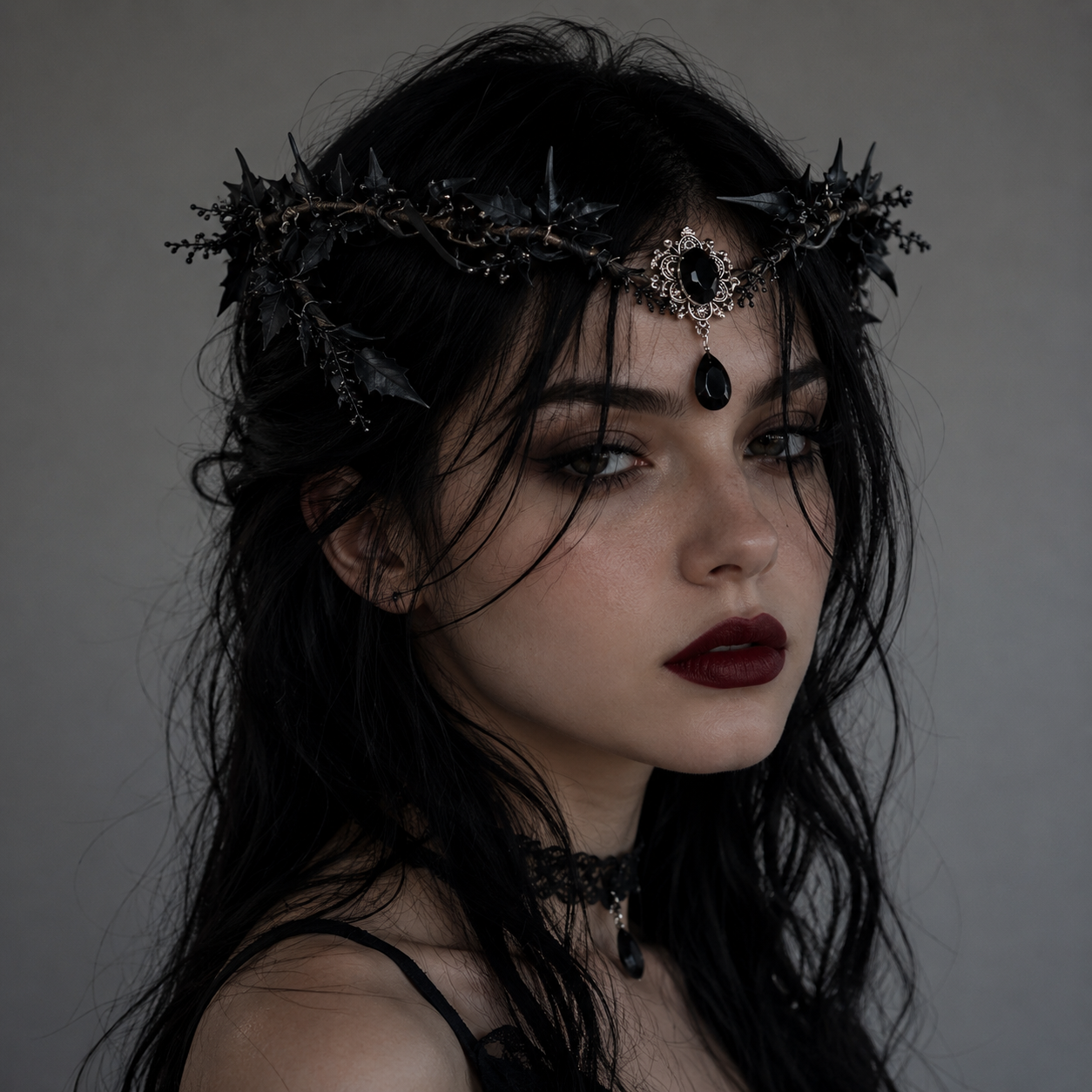 TIARA BLACK CROWN