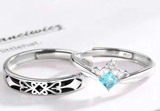 ANILLOS PARA COMPARTIR PERLA CELESTE