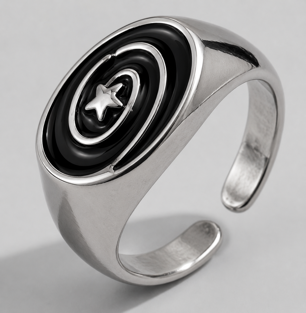 ANILLO STAR BLACK