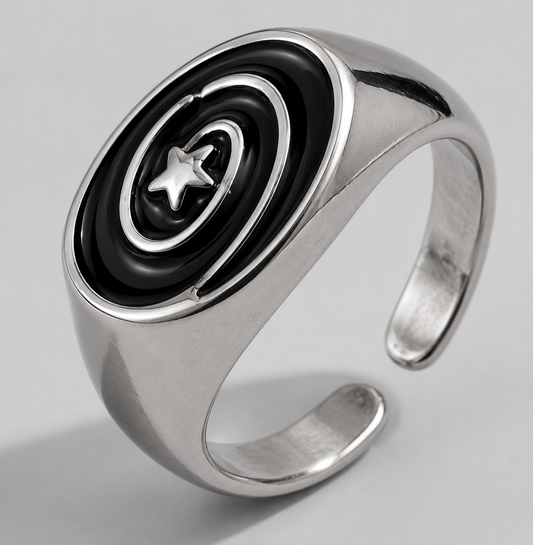 ANILLO STAR BLACK