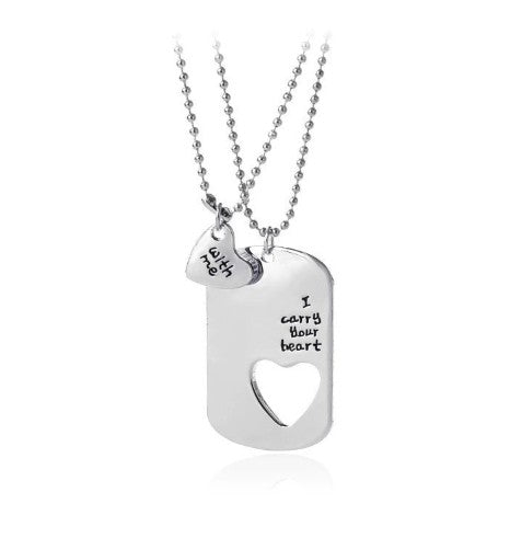 COLLAR PARA COMPARTIR CORAZÓN Y PLACA