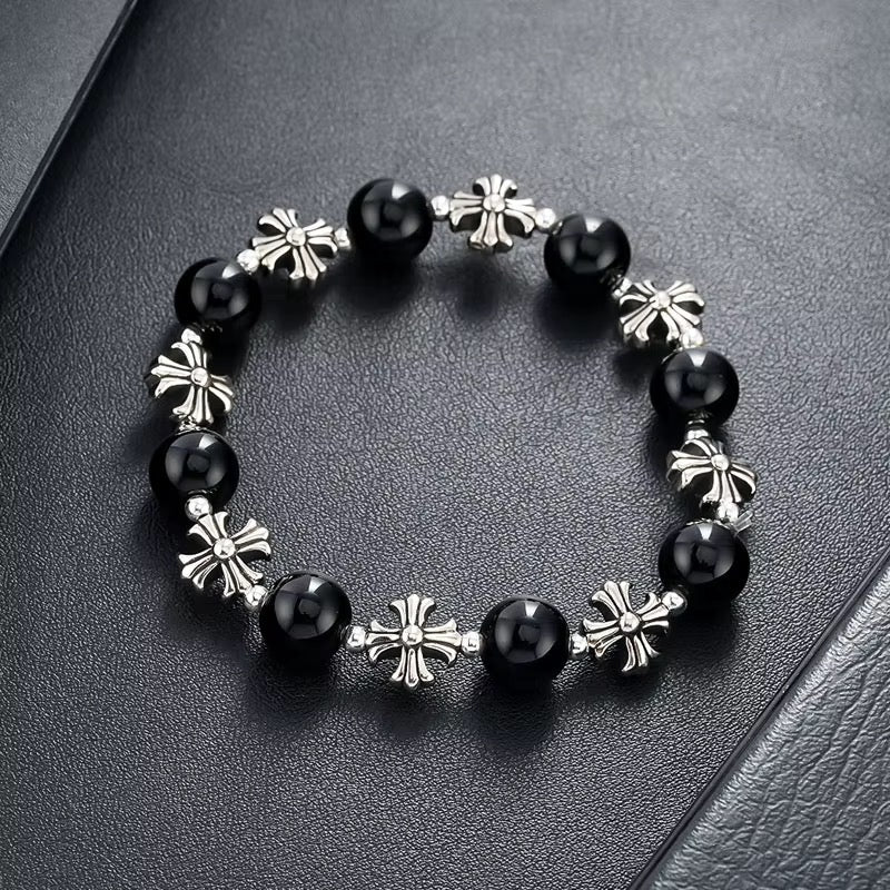 PULSERA CRUCES PERLA
