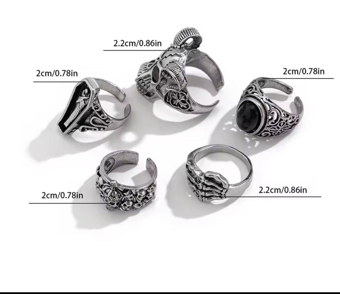PACK 5 ANILLOS
