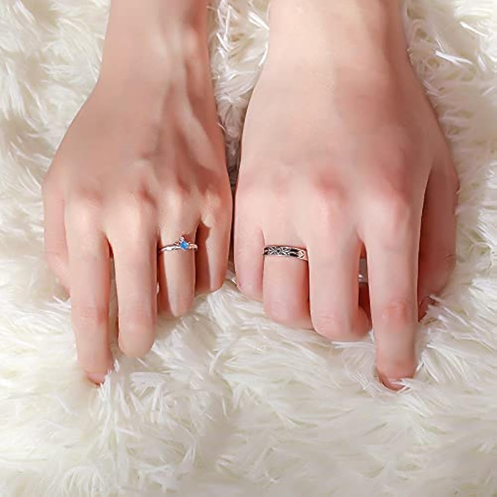 ANILLOS PARA COMPARTIR PERLA CELESTE