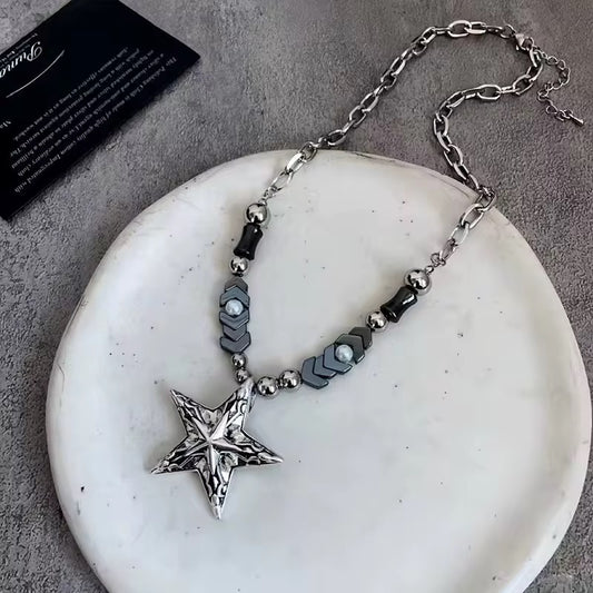 COLLAR ESTRELLA PERLAS