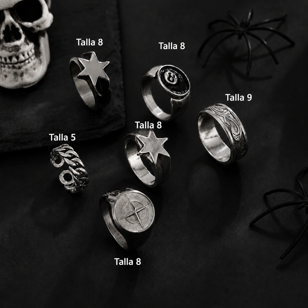 PACK 6 ANILLOS FALLEN STAR