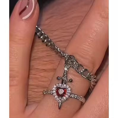 ANILLO Y PULSERA ESPADA PARA COMPARTIR