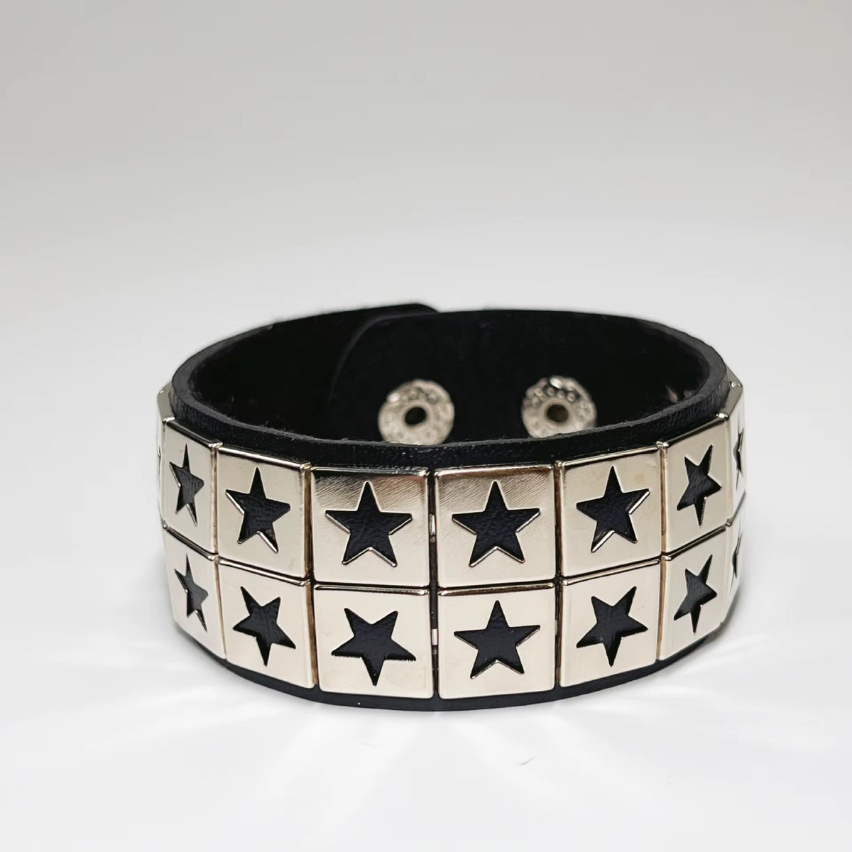 PULSERA DARK ESTRELLAS DOBLES