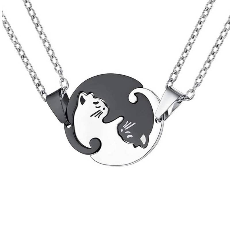 COLLARES YING YANG GATOS PARA COMPARTIR