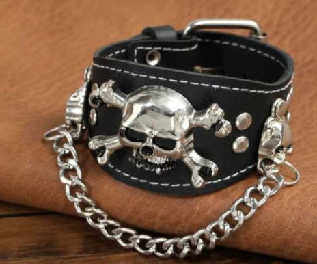 PULSERA CALAVERA CADENA