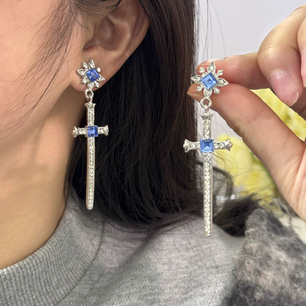 ARETE CRUCES PERLA CELESTE