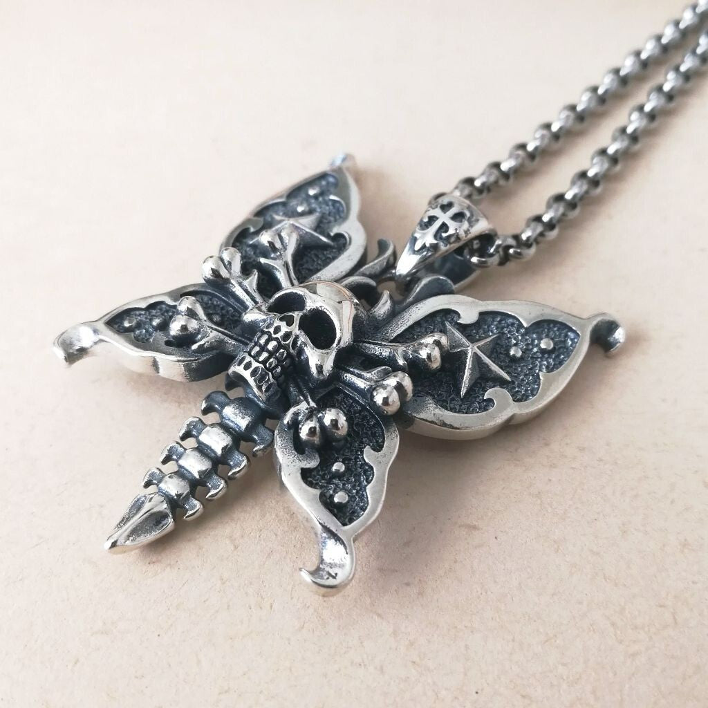 COLLAR MARIPOSA CALAVERA