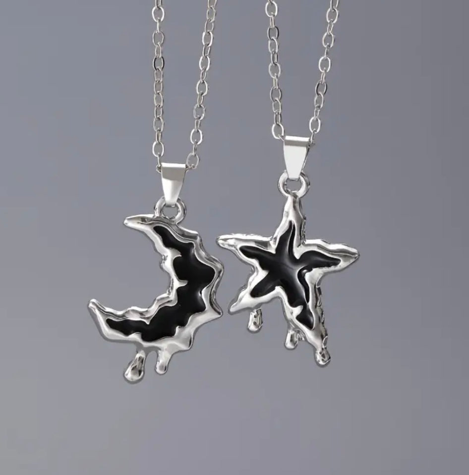 COLLAR PARA COMPARTIR LUNA Y ESTRELLA