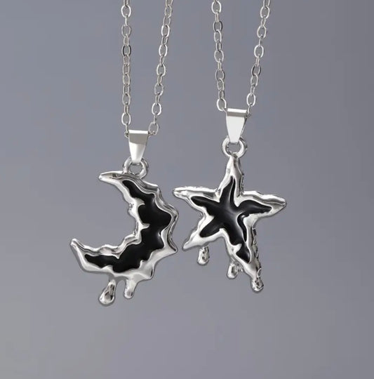 COLLAR PARA COMPARTIR LUNA Y ESTRELLA