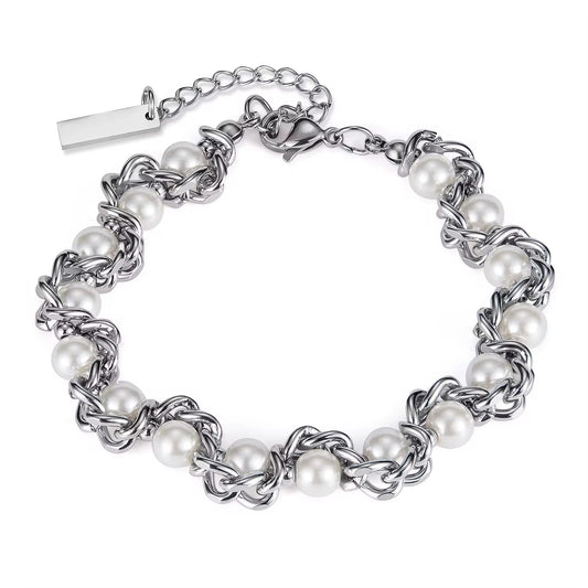 PULSERA PERLAS CADENA